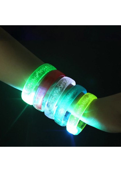 Renkli Lamba 5 Adet LED Parlayan Bilezik 7 Renk Işık Kabarcık Yanıp Sönen Bileklik Koşu Kol Bandı Bar Konser Tezahürat Sahne Rave Parti Aydınlık Dekor (Yurt Dışından) modelleri
