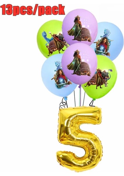 Patlamış Mısır Kutusu-6 Adet Disney Raya ve Son Ejderha Parti Malzemeleri Süslemeleri Çocuklar Doğum Günü Tek Kullanımlık Sofra Bardak Tabaklar Parti Iyilik Dekor Seti (Yurt Dışından)