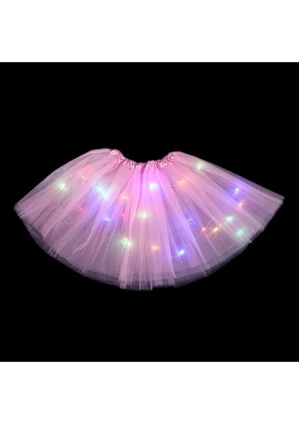 Beyaz LED Parlayan Işık Çocuk Kız Prenses Tutu Etekler Çocuk Bez Düğün Parti Dans Mini Etek Kostüm Cosplay LED Giyim (Yurt Dışından) fırsatları
