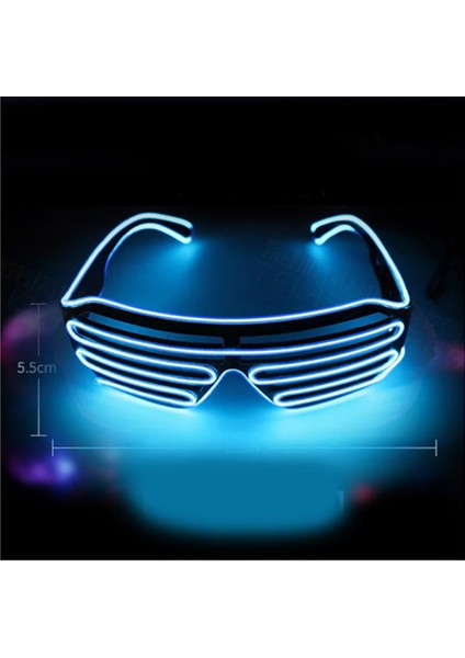 Sarı LED Işıklı Gözlük Cadılar Bayramı Parlayan Neon Noel Partisi Bril Yanıp Sönen Hafif Parlamalı Güneş Gözlüğü Cam Festivali Malzemeleri Kostümleri (Yurt Dışından) modelleri