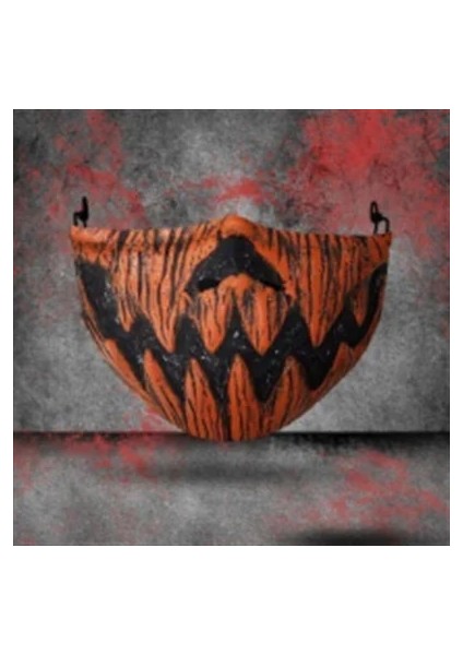 Stil 3 Parti Yarım Yüz Maskesi Yeniden Kullanılabilir Unisex Ağız Mufla Kumaş Moda Maskesi Yıkanabilir Kafatası Gülen 3D Baskı Ağız Maskesi Cadılar Bayramı (Yurt Dışından)