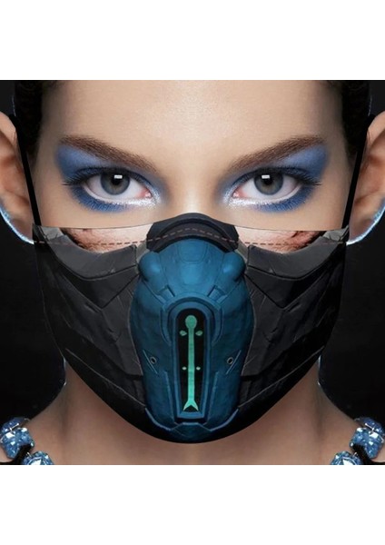 Stil 3 Parti Yarım Yüz Maskesi Yeniden Kullanılabilir Unisex Ağız Mufla Kumaş Moda Maskesi Yıkanabilir Kafatası Gülen 3D Baskı Ağız Maskesi Cadılar Bayramı (Yurt Dışından) fiyatları