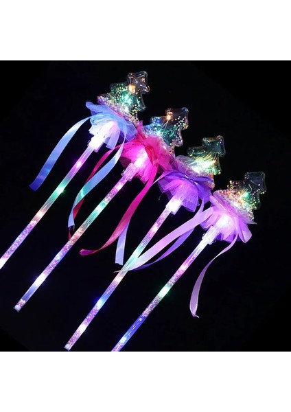 Şerit Pentagram 10 Adet Parti Sihirli LED Işık Çubukları Kalp Lolipop Peri Değneklerini Yanıp Sönen Kızdırma Çubukları Çocuklar Için Hediye Plastik Glow Topları Aydınlık Oyuncak (Yurt Dışından)