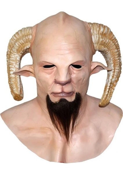 Stil 6 Noel Krampus Maskesi, Gerçekçi Noel Noel Baba Maskesi Lateks Noel Kostüm Maskesi Kostüm Partisi (Yurt Dışından)