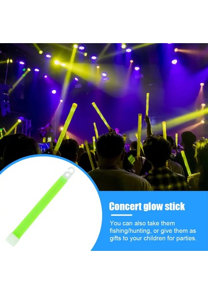 1 Adet 1/5 Adet 6 Inç Floresan Parlak Çubuk Kolye Işık Çubuğu Kamp Acil Konser Parti Malzemeleri Kimyasal Floresan Yıldız Parlaklık (Yurt Dışından)