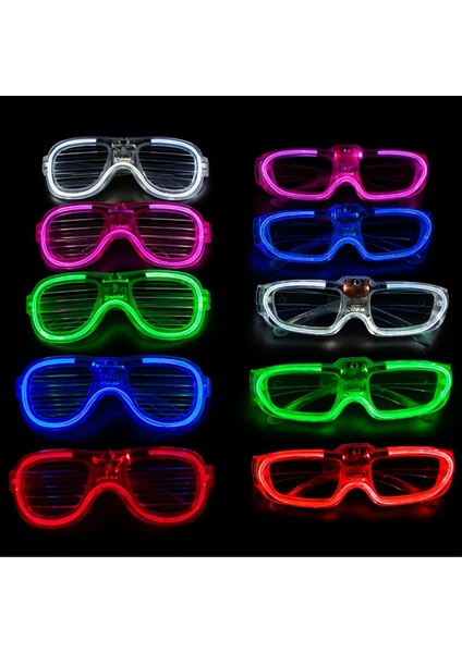 Karışık Renkler 20 Adet 10/20/30/40/50 Adet Parti Karanlıkta Glow Gözlük Light Up LED Gözlük Neon Parti Çocuklar Yetişkinler Için Güneş Gözlüğü Şekeri Parti Dekor (Yurt Dışından)