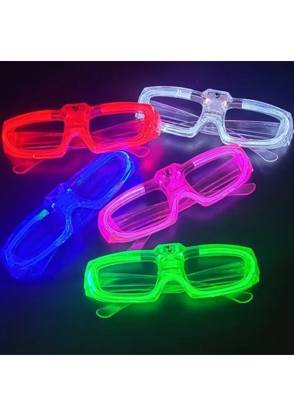 Karışık Renkler 20 Adet 10/20/30/40/50 Adet Parti Karanlıkta Glow Gözlük Light Up LED Gözlük Neon Parti Çocuklar Yetişkinler Için Güneş Gözlüğü Şekeri Parti Dekor (Yurt Dışından)