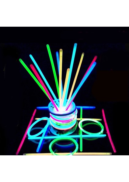 100 Adet Parti Floresan Işık Çubuğu 50 ADET/100 Takım Bilezik Kolye Neon Işık Düğün Parti Işık Çubuğu Parlak Renkli Işık Çubuğu (Yurt Dışından) indirimleri