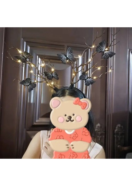 26 Kadın Kızlar Parti LED Glow Kafa Bandı Elk Berry Boynuz Light Up Ağaç Dalı Cosplay Doğum Günü Noel Navidad Dekorasyon 2023 (Yurt Dışından)