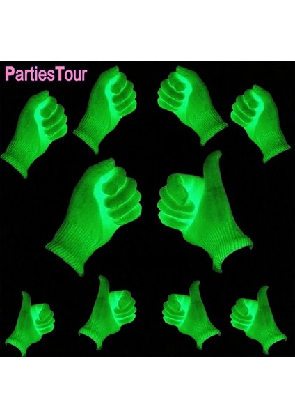 21 cm Bir Çift Floresan Yeşil Eldiven Uv Neon Eldiven Neon Parti Malzemeleri Glow In Blacklight Uv Işık Tema Parti Doğum Günü Dekor Için (Yurt Dışından) modelleri