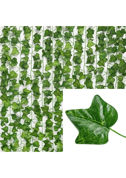Ivy Vines Yapay Bitkiler Ev Dekor Yeşil Ipek Asılı Sarmaşıklar Sahte Yaprak Çelenk Yaprakları Diy Düğün Parti Odası Bahçe Dekorasyon Için (Yurt Dışından)