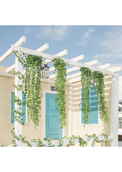 Ivy Vines Yapay Bitkiler Ev Dekor Yeşil Ipek Asılı Sarmaşıklar Sahte Yaprak Çelenk Yaprakları Diy Düğün Parti Odası Bahçe Dekorasyon Için (Yurt Dışından)
