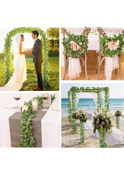 Ivy Vines Yapay Bitkiler Ev Dekor Yeşil Ipek Asılı Sarmaşıklar Sahte Yaprak Çelenk Yaprakları Diy Düğün Parti Odası Bahçe Dekorasyon Için (Yurt Dışından)