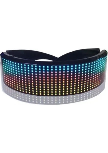 Siyah LED Gözlük El Tel Neon Parti Aydınlık LED Gözlük Light Up Gözlük Rave Kostüm Partisi Dekoru Dj Güneş Gözlüğü Cadılar Bayramı Dekorasyon (Yurt Dışından)