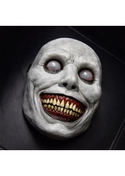 Bej Cadılar Bayramı Zombi Maskesi Gülümseyen Şeytanlar Evil Cosplay Sahne Scarry Maske Gerçekçi Masquerade Maskesi Hayalet Korkunç Maske (Yurt Dışından) fiyatları