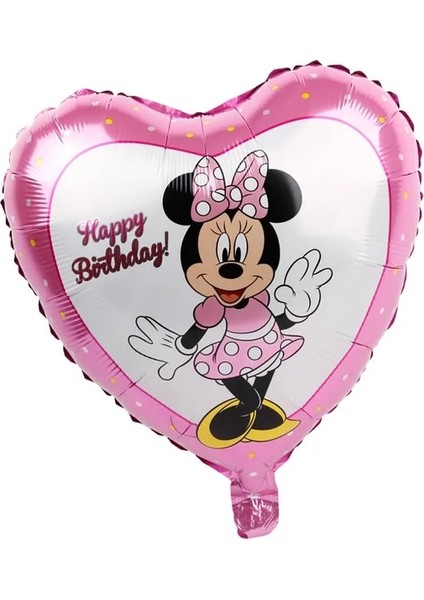 Balon-1 Adet Disney Minnie Mouse 1st Doğum Günü Dekor Bebek Kız Iyilik Parti Dekoru Bebek Kız Için Diy Doğum Günü Balon Dekor Bebek Duş Hediyeleri (Yurt Dışından)