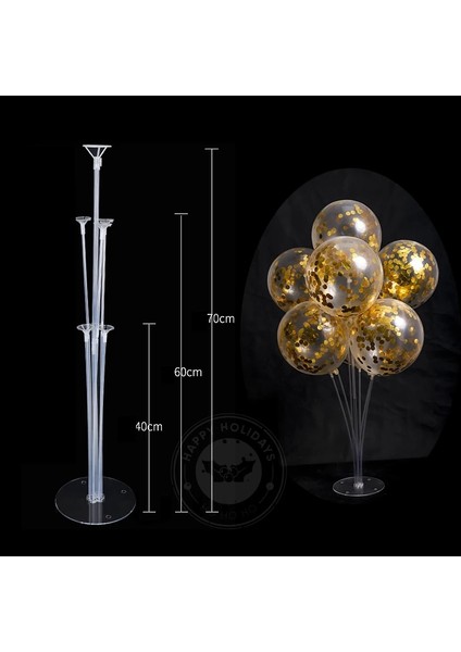 Tutkal Noktası 100 Adet Yeni Balon Tutucu Sütun Standı Konfeti Balonları Düğün Çocuk Doğum Günü Partisi Bebek Duş Dekorasyon Balon Aksesuarları Malzemeleri (Yurt Dışından)