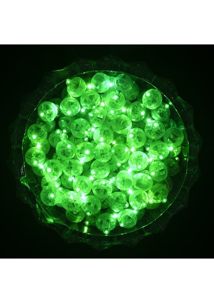 Yeşil 10 Adet 5/10/20/30/50/100 Adet LED Balon Işık Minik LED Işık Mini Yuvarlak LED Top Lamba Bar Fener Noel Düğün Dekor Için (Yurt Dışından)
