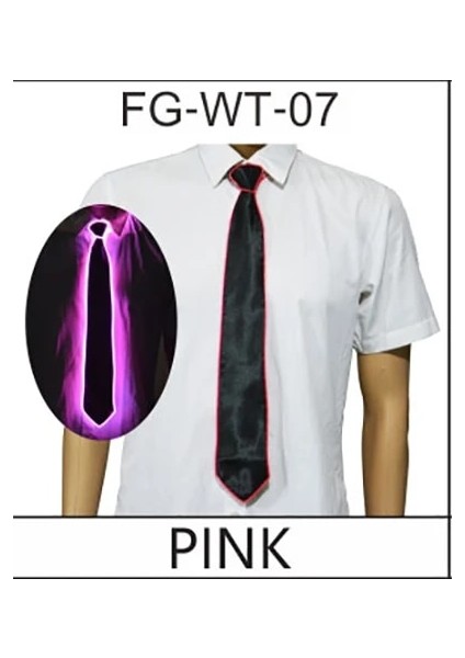 Pembe Yeni Harika El Tel Kravat Yanıp Sönen Cosplay LED Kravat Kostüm Anonim Kravat Parlayan Dj Bar Dans Karnaval Parti Maskeleri Serin Sahne (Yurt Dışından) fiyatları