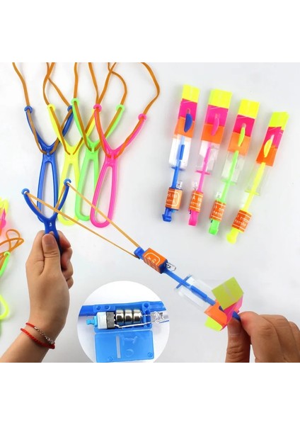 10 Adet 1/10 Adet Dış Mekan LED Aydınlatma Aydınlık Oyuncak Uçan Sapan Uçan Oyuncaklar Oyuncaklar Noel Dekoru Işık Hızlı Hızlı Mancınık (Yurt Dışından) fiyatları