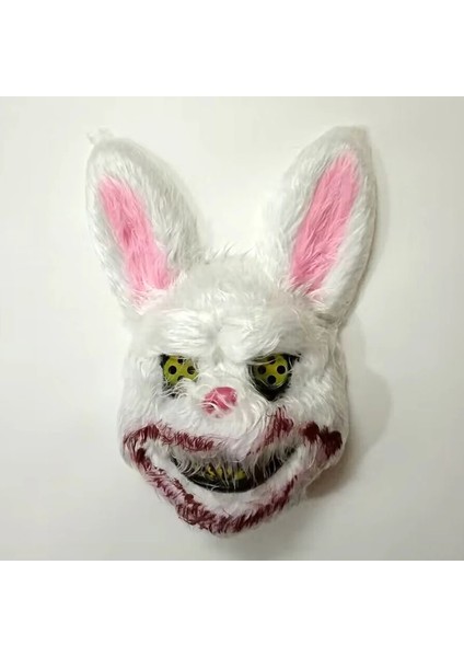 LED Maske 7 Cadılar Bayramı Partisi Korkunç Kanlı Tavşan Ayı Golf Sopası Kılıfı Tavşan Cosplay Maske Cadılar Bayramı Karnaval Kostüm Şapka Prop Dans Masquerade (Yurt Dışından) fiyatları
