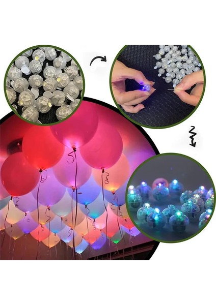 Sarı 50 Adet 50/100 Adet Balon Işık Yuvarlak Top LED Balon Işık Beyaz Mini Flaş Lambaları Fener Noel Partisi Için Ev Dekorasyon Işıklandırma (Yurt Dışından) modelleri