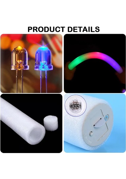 30 Adet Köpük Sopa LED Işıklı Çubuklar Parti Rave Köpük Parlak Çubuk Kolye Rgb Floresan Koyu Işık Bar Düğün Doğum Günü Festivali Malzemeleri Aksesuarları (Yurt Dışından) fırsatları