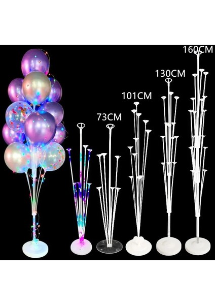 50 Adet Pembe Kolye Balon Sütun Balon Bebek Duş Için Standı Doğum Günü Düğün Parti Dekorasyon Eid Balon Kemer Kiti Pompa Klip Balonlar Aksesuarları (Yurt Dışından)