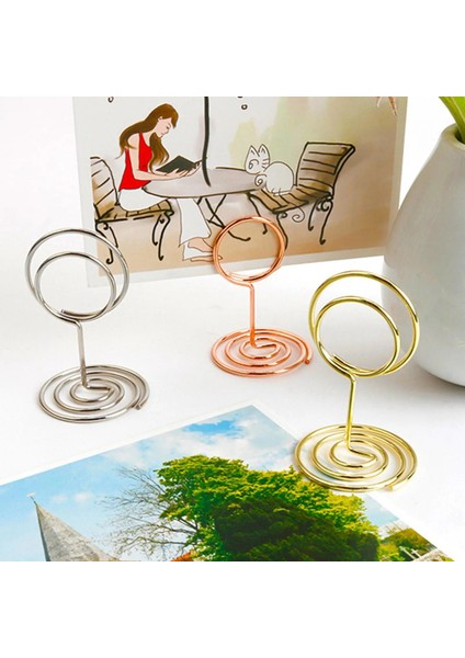 B 10 Adet Metal Yer Kartı Sahipleri Fotoğraf Klip Standları Düğün Masa Numarası Adı Burcu Düğün Parti Ev Dekor Için Standı Güzel Klipler (Yurt Dışından) fırsatları