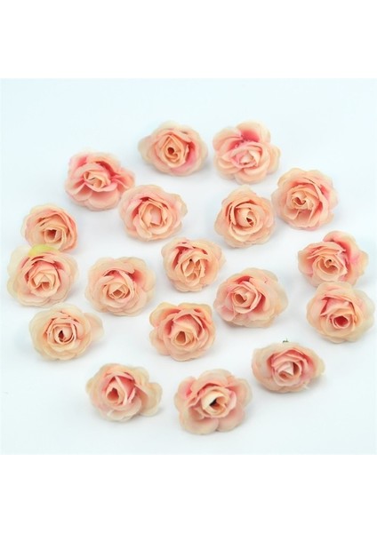 Champange 50 Adet 10/50/100 Adet 2.5 cm Mini Ipek Yapay Gül Çiçek Başları Düğün Parti Ev Dekorasyon Için Dıy Aksesuarları Sahte Çiçekler Zanaat (Yurt Dışından)