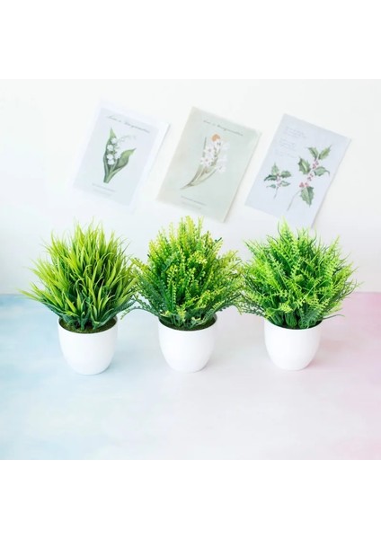 Zhu Ye Cao Saksılı Bitkiler 1 Adet Yeşil Yapay Bitkiler Bonsai Küçük Ağaç Saksı Bitkileri Sahte Çiçekler Saksı Süsler Ev Dekorasyon Otel Bahçe Dekorasyonu (Yurt Dışından) fırsatları