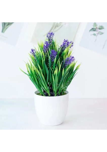 Zhu Ye Cao Saksılı Bitkiler 1 Adet Yeşil Yapay Bitkiler Bonsai Küçük Ağaç Saksı Bitkileri Sahte Çiçekler Saksı Süsler Ev Dekorasyon Otel Bahçe Dekorasyonu (Yurt Dışından) indirimleri