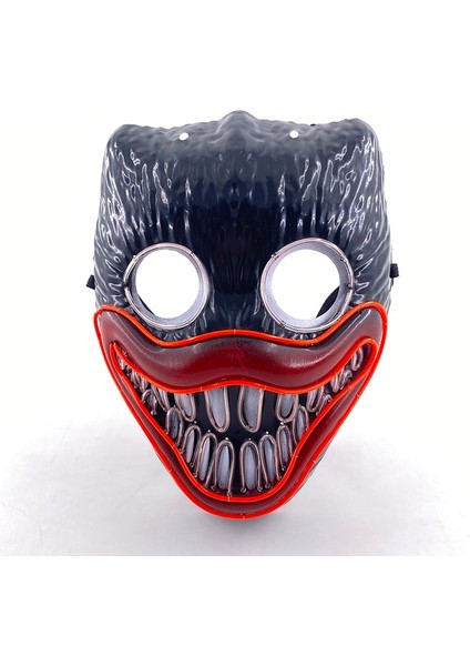 E Yeni Tasarım Aydınlık Neon El Parti Maskesi Cadılar Bayramı Yanıp Sönen Komik Maske Karanlıkta Parlayan Cadılar Bayramı Sahne Masquerade (Yurt Dışından) indirimleri