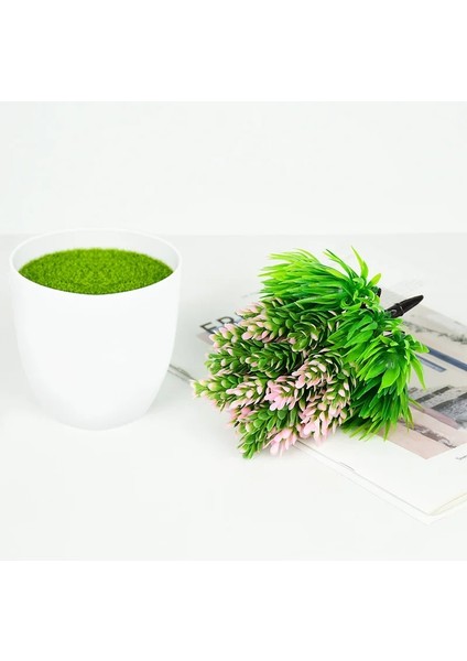 B04 Yapay Bitkiler Bonsai Küçük Yeşil Ağaç Bitkiler Sahte Çiçek Saksı Süs Ev Odası Bahçe Ofis Masası Sahte Bonsai Dekorasyon (Yurt Dışından)