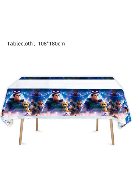 Banner A Disney Buzz Lightyear Doğum Günü Partisi Malzemeleri Tek Kullanımlık Sofra Erkek Yemeği Tatlı Tabakları Peçeteler Bardaklar Çanta Ev Dekorasyonu (Yurt Dışından)