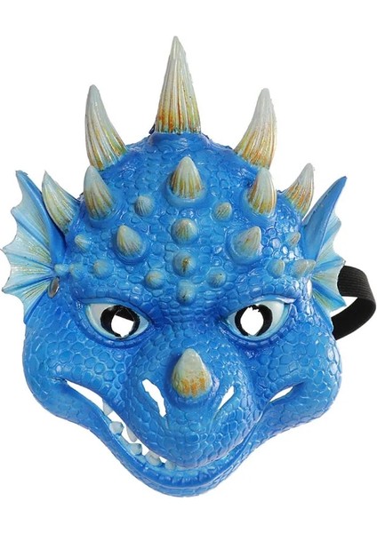 Sarı Yeşil Dino Çocuk Dino Parti Maskesi Cosplay Sevimli Hayvan Ejderha Pu Masques Cadılar Bayramı Masquerade Çocuk Doğum Günü Hediyeleri Ev Dekor (Yurt Dışından) fırsatları