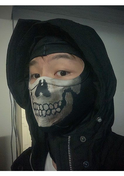 Tip 2 Yeni Call Of Duty 19 COD19 Hayalet Kadro Kafatası Balaclava Kayak Hood Bisiklet Kaykay Isıtıcı Tam Yüz Hayalet Maske (Yurt Dışından) modelleri