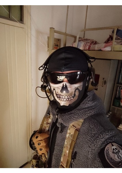 Tip 2 Yeni Call Of Duty 19 COD19 Hayalet Kadro Kafatası Balaclava Kayak Hood Bisiklet Kaykay Isıtıcı Tam Yüz Hayalet Maske (Yurt Dışından) fırsatları