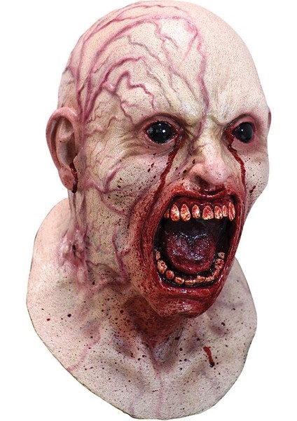 A 2022 Maske Korku Başlık Cadılar Bayramı Korku Maskesi Masquerade Korkunç Ürpertici Korkunç Parti Sahne Cosplay Aksesuarları (Yurt Dışından)