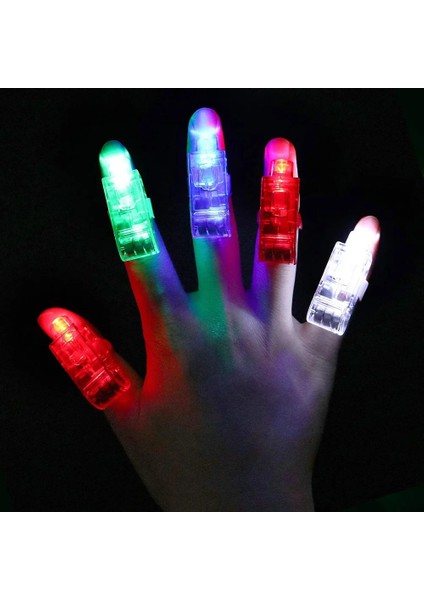 Beyaz Renkli Işıklar 10 Adet 10/20/50/100 Adet LED Parmak Yüzük Işıkları Neon Karanlıkta Parlayan Parti Malzemeleri Şekeri Parlayan Oyuncaklar Düğün Noel Yeni Yıl (Yurt Dışından) fırsatları