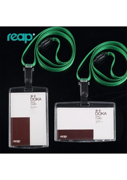 Çok Renkli Boyunluklar Sergi Personel Kartları ile Dikey Kart Kimliği Şeffaf Kart Tutucu (Standart Boyut 86 * 54MM) (Yurt Dışından) fiyatları