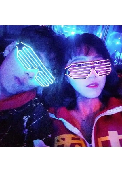 Tip 02 Çekici El Gözlük Karnaval Parti Gözlüğü Noel Paskalya Disko Glow Parti Malzemeleri Için LED Floresan Güneş Gözlüğü (Yurt Dışından) modelleri