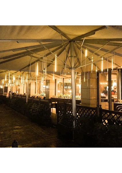 Renk Au Tak 50 cm Noel LED Meteor Yağmuru Garland Festoon Tatil Şerit Işık Sokak Dekorasyonu Için Açık Su Geçirmez Peri Dize Işıkları (Yurt Dışından)
