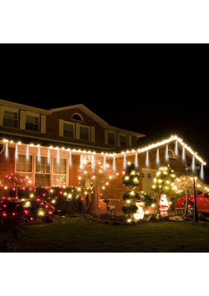 Renk Au Tak 50 cm Noel LED Meteor Yağmuru Garland Festoon Tatil Şerit Işık Sokak Dekorasyonu Için Açık Su Geçirmez Peri Dize Işıkları (Yurt Dışından)