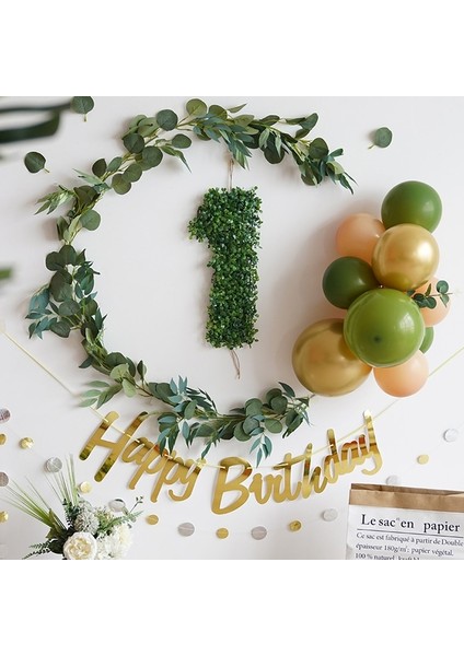 Q013 Bebeğin Ilk Doğum Günü Küçük Taze Yüz Gün Arka Plan Duvar Balonu Çocuk Parti Sahne Dekorasyonu ile Dekore Edilmiştir (Yurt Dışından) fiyatları