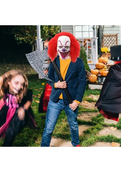 Kırmızı Göz Lateks Maske Cadılar Bayramı Partisi Cosplay Palyaço Yüz Kapak Cadılar Bayramı Partisi Kırmızı Göz Lateks Şapka Yetişkin Lateks Palyaço Maskesi (Yurt Dışından) fiyatları