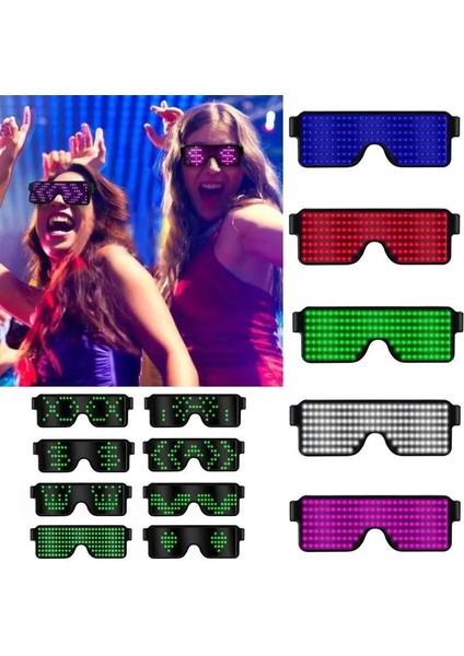 Mavi Işık 1 Adet 8 Modları Hızlı Flaş LED Işık Çubuğu Glow Parti Büyük Olay Gözlük USB Şarj Aydınlık Gözlük Noel Konseri Işık Oyuncaklar (Yurt Dışından) modelleri