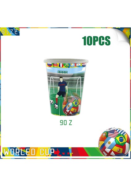 12TOPPER-12WRAPPER Yeni Futbol Futbol Parti Malzemeleri Pinata Oyuncak Hediyeler Tek Kullanımlık Sofra Masa Örtüsü Bilezik Doğum Günü Partisi Futbol Dekorasyon (Yurt Dışından)