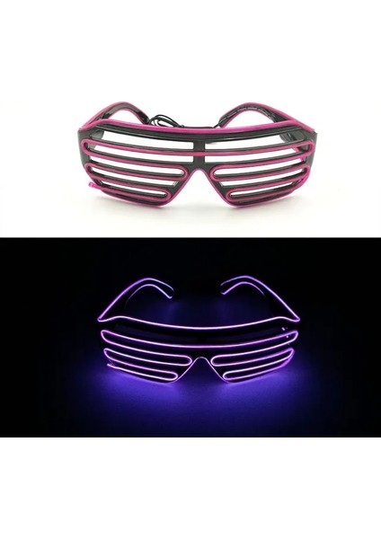 LED Gözlük 41 2. Renkli LED Gözlük Müzik Bar Için Aydınlık Gözlük Ktv Glow Parti Dekorasyon Noel Festivali Parlayan Neon Gözlük (Yurt Dışından)