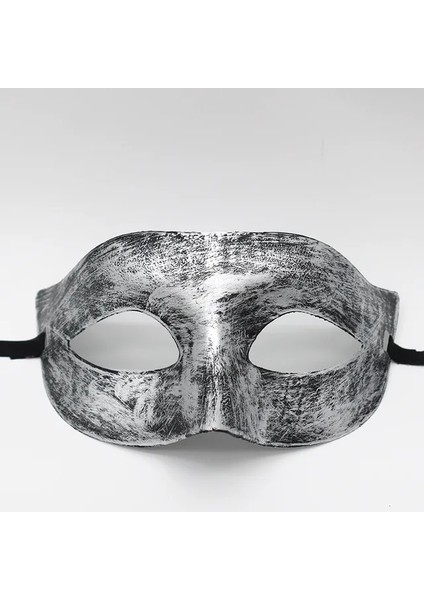 Stil 24 1 Adet Inanılmaz Maske Antik Altın ve Gümüş Caz Düz Kafa Maskesi Topu Parti Toplama Erkekler ve Kadınlar Cosplay Yarım Maske Dekorasyon (Yurt Dışından)